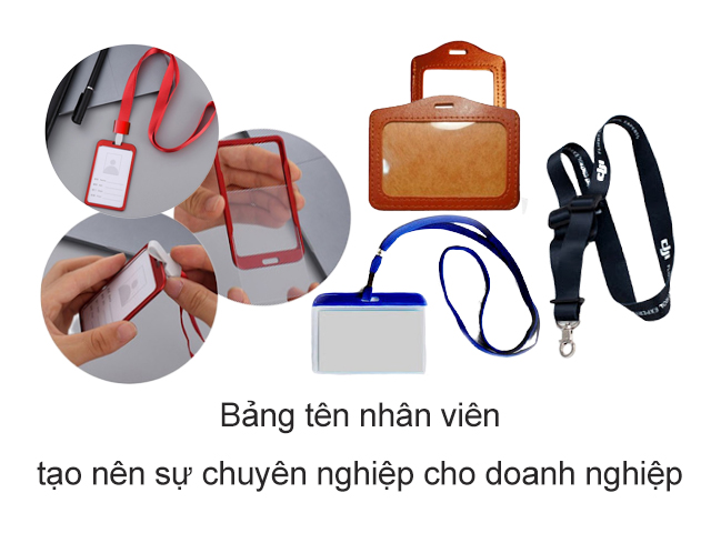 Bảng tên nhân viên tạo nên sự chuyên nghiệp cho doanh nghiệp